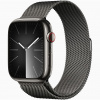 Apple Watch Series 9 45mm Graphite Stainless Steel Case Millanes Graphite Band
